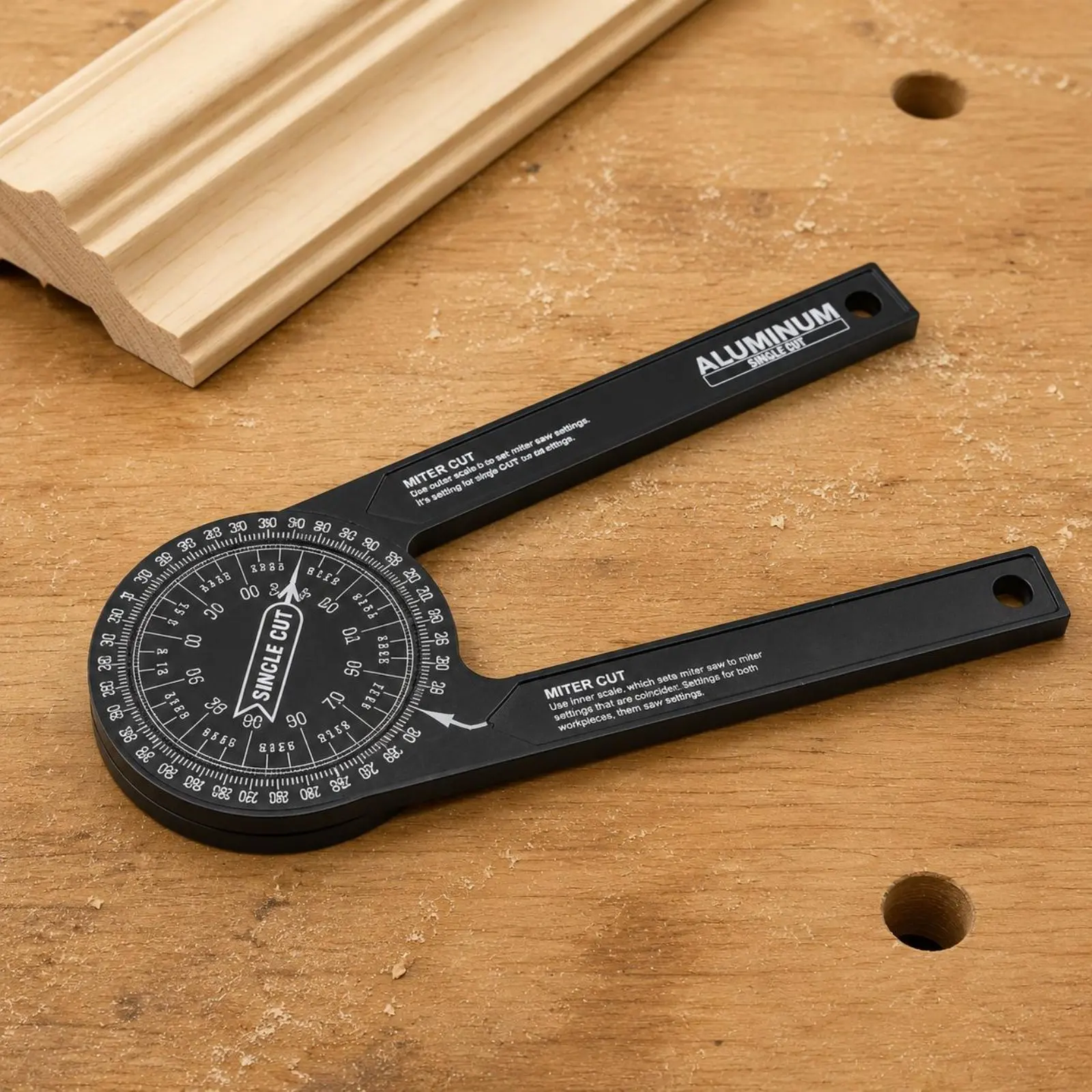 Miter Saw Protractor 360 Degree Woodworking Protractor Angle Measuring Gauge Precision Aluminum Angle Locator Lightweight
Miter Saw Protractor 360 Degree Woodworking Protractor Angle Measuring Gauge Precision Aluminum Angle Locator Lightweight