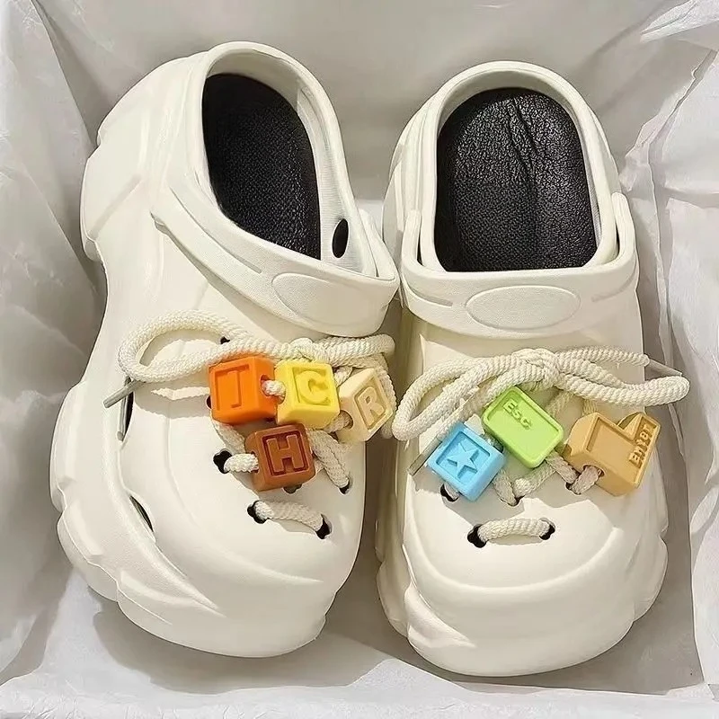 Строительный блок, обувь с мультяшными отверстиями, милые нескользящие и дезодорирующие сандалии на мягкой подошве, тапочки с отверстиями
Строительный блок, обувь с мультяшными отверстиями, милые нескользящие и дезодорирующие сандалии на мягкой подошве, тапочки с отверстиями