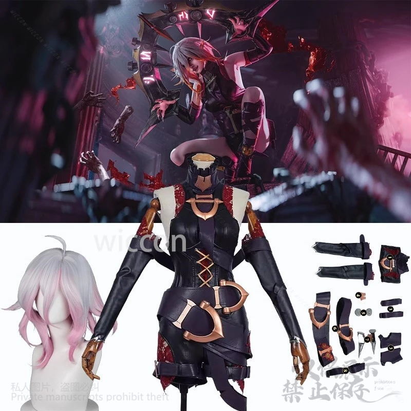 Anime Game LOL Cosplay Briar Costume Girls Suit Sexy Uniform Pu Jumpsuit Vampires Jirai Kei Cos Silver Pink Wig Woman Customized
Anime Game LOL Cosplay Briar Costume Girls Suit Sexy Uniform Pu Jumpsuit Vampires Jirai Kei Cos Silver Pink Wig Woman Customized