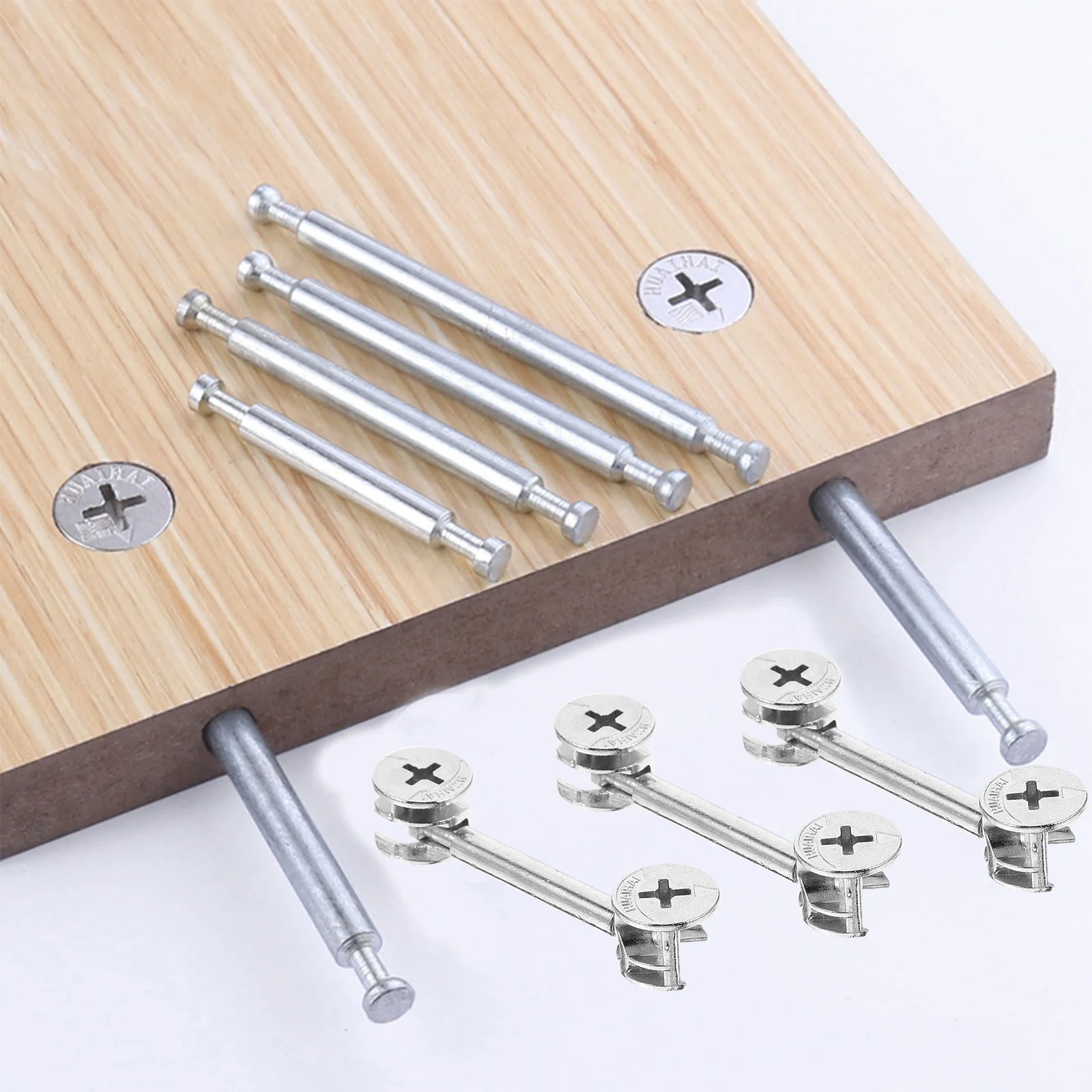 20 set Double Ended Rod Connector Furniture Fittings Kit Easy Install Strong Load Bearing For Cabinet Office Furniture Metal 
20 set Double Ended Rod Connector Furniture Fittings Kit Easy Install Strong Load Bearing For Cabinet Office Furniture Metal