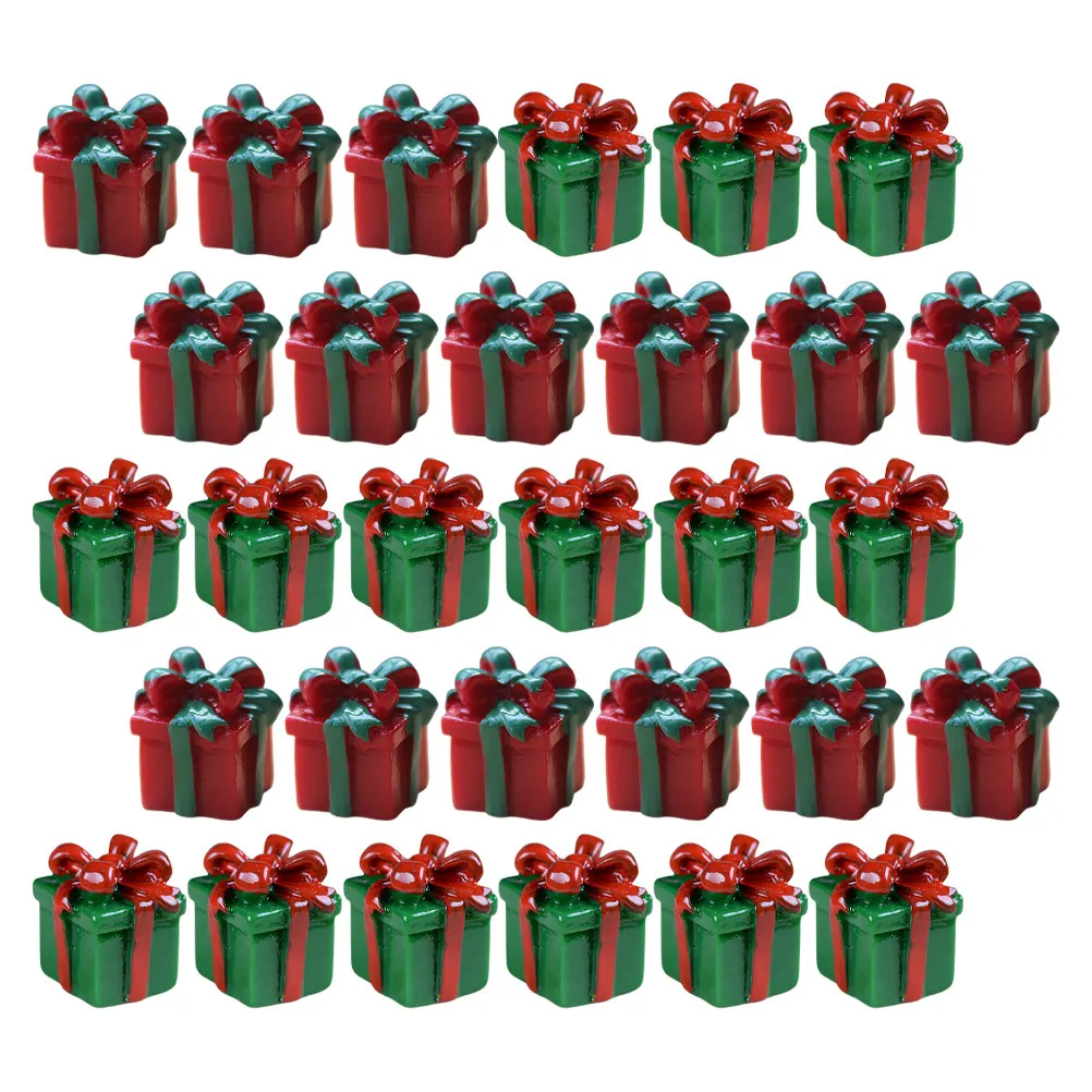 30Pcs Christmas Present Box Resin Miniature Simulation Mini Resin Christmas Ornament Dollhouse Mini Boxes for Xmas Decoration
30Pcs Christmas Present Box Resin Miniature Simulation Mini Resin Christmas Ornament Dollhouse Mini Boxes for Xmas Decoration
