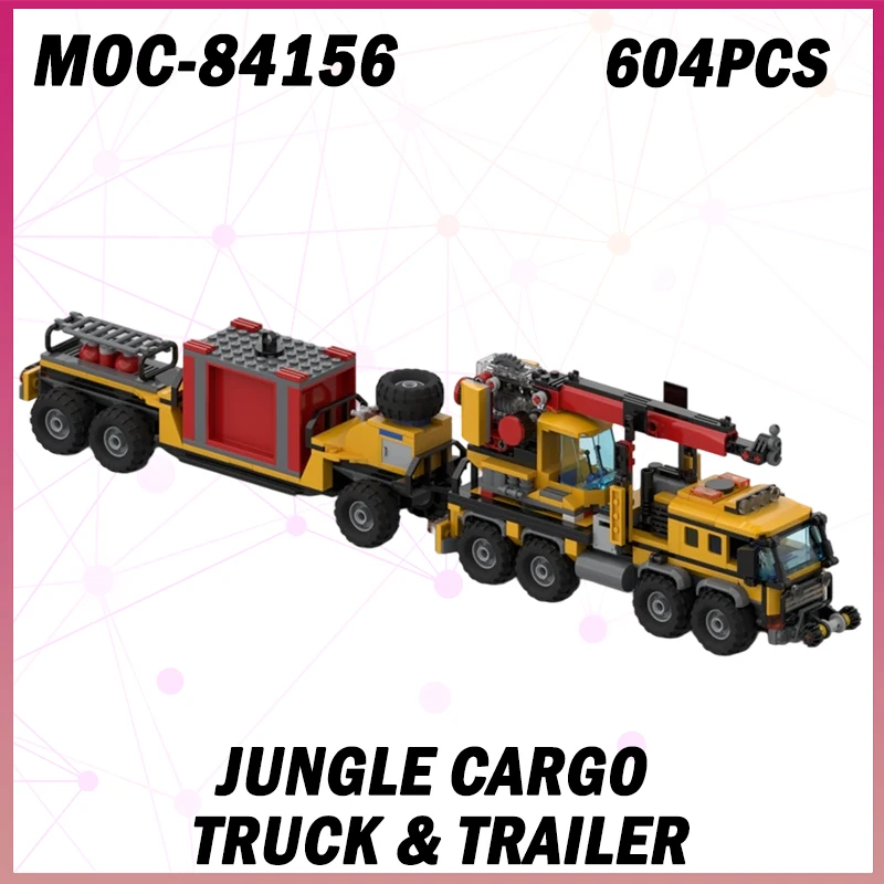 604 шт. MOC-84156 городская инженерная серия грузовой грузовик в джунглях и прицеп сборка строительных блоков технология образование детские игрушки
604 шт. MOC-84156 городская инженерная серия грузовой грузовик в джунглях и прицеп сборка строительных блоков технология образование детские игрушки