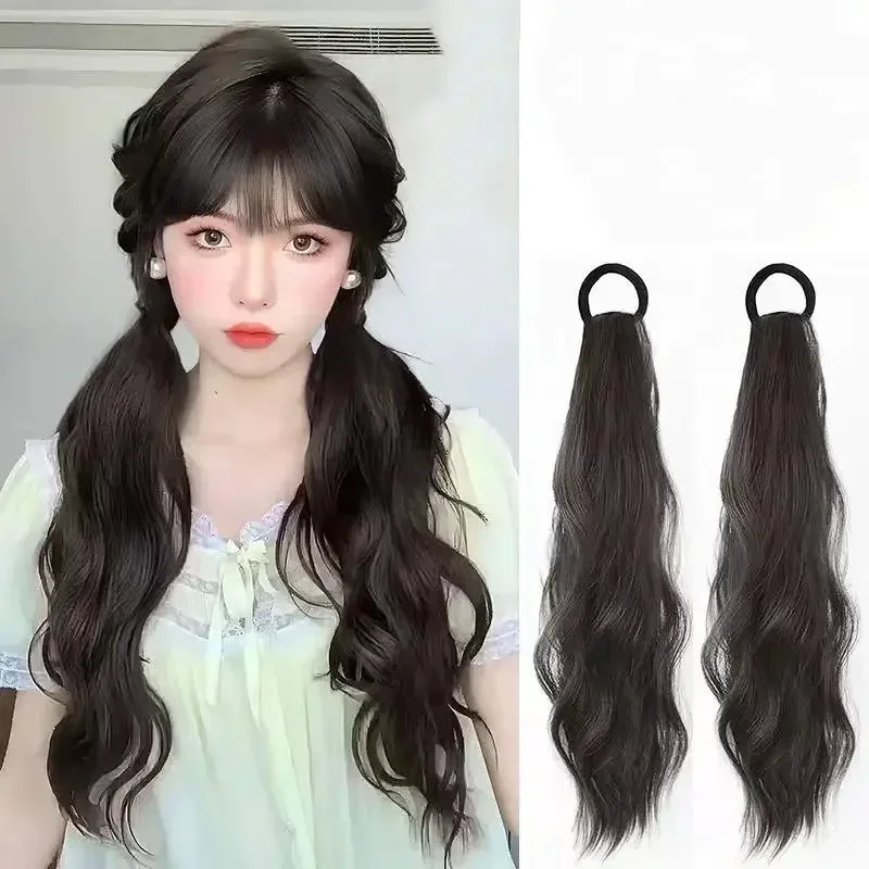 1 pcs Synthetic Women's Simulated Micro Curled Double ponytail Wig Piece Temperament Natural Braided ponytail wigs Extension
1 pcs Synthetic Women's Simulated Micro Curled Double ponytail Wig Piece Temperament Natural Braided ponytail wigs Extension