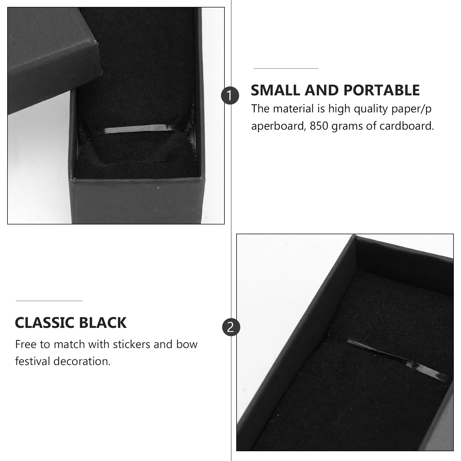 10pcs Black Bracelet Box Paper Jewelry Boxes Durable Necklace Case Bracelet Storage Dust Proof Gift Packaging
10pcs Black Bracelet Box Paper Jewelry Boxes Durable Necklace Case Bracelet Storage Dust Proof Gift Packaging