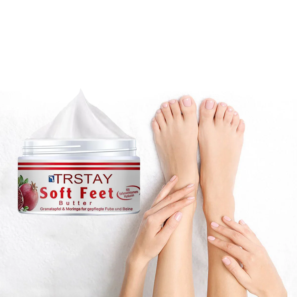 TRSTAY softens the stratum corneum and uses hyaluronic acid to care for the legs and thighs
TRSTAY softens the stratum corneum and uses hyaluronic acid to care for the legs and thighs
