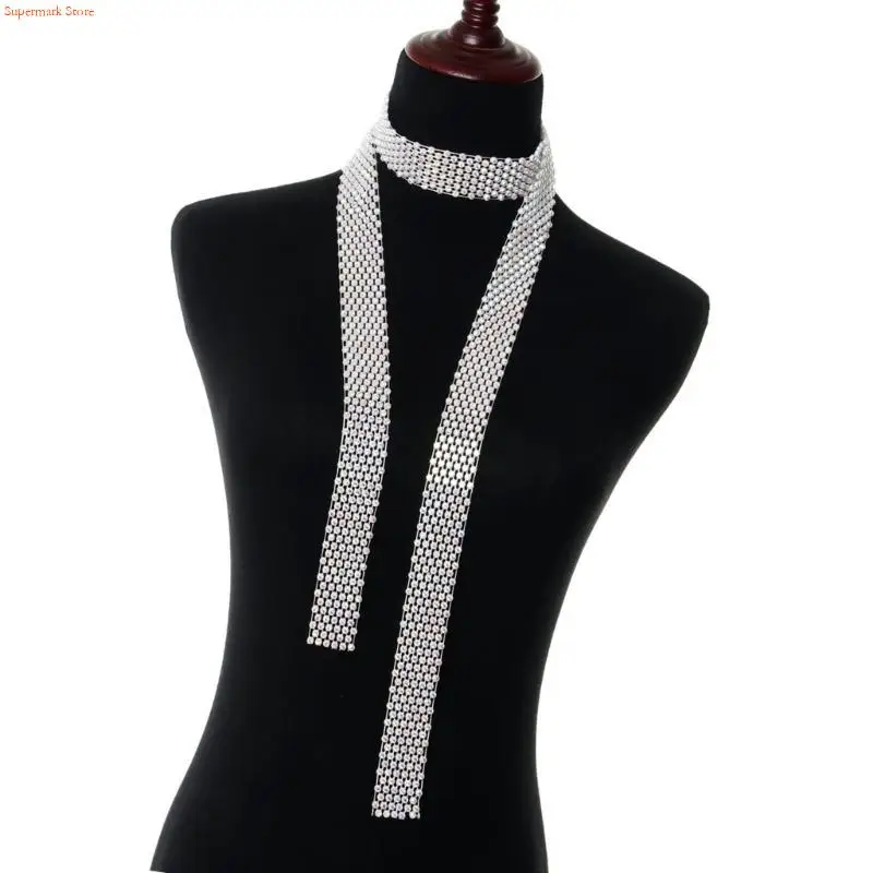 Q5WE Hollows Out Long Necktie Stage Show Performances Club Tie Exquisites Women Tie
Q5WE Hollows Out Long Necktie Stage Show Performances Club Tie Exquisites Women Tie