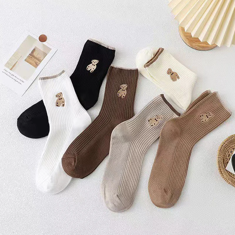 5 Pairs Autumn Winter Mid Tube Socks Cotton Sweat-absorbent Breathable Casual Women's Socks Cartoon Sweet Kawaii Socks for Girls
5 Pairs Autumn Winter Mid Tube Socks Cotton Sweat-absorbent Breathable Casual Women's Socks Cartoon Sweet Kawaii Socks for Girls