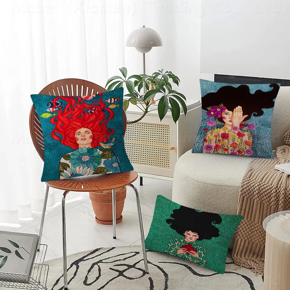 Abstract Flowers Girl Pillow Gift Home Office Decoration Pillow Bedroom Sofa Car Cushion CoverPillow Case
Abstract Flowers Girl Pillow Gift Home Office Decoration Pillow Bedroom Sofa Car Cushion CoverPillow Case