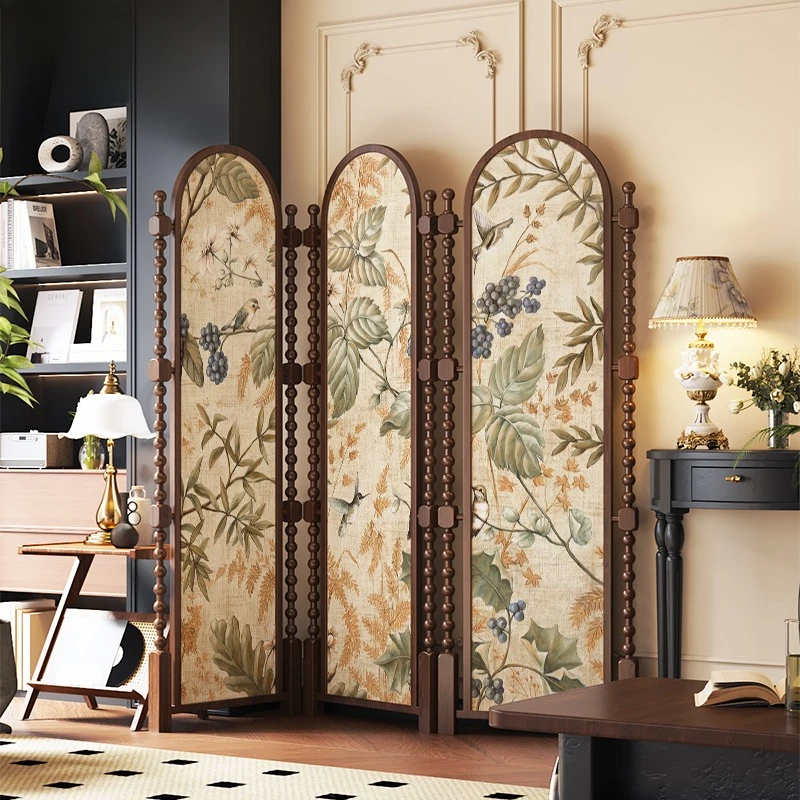 Medieval solid wood wind partition retro, living room sofa, bedroom dining room folding mobile
Medieval solid wood wind partition retro, living room sofa, bedroom dining room folding mobile