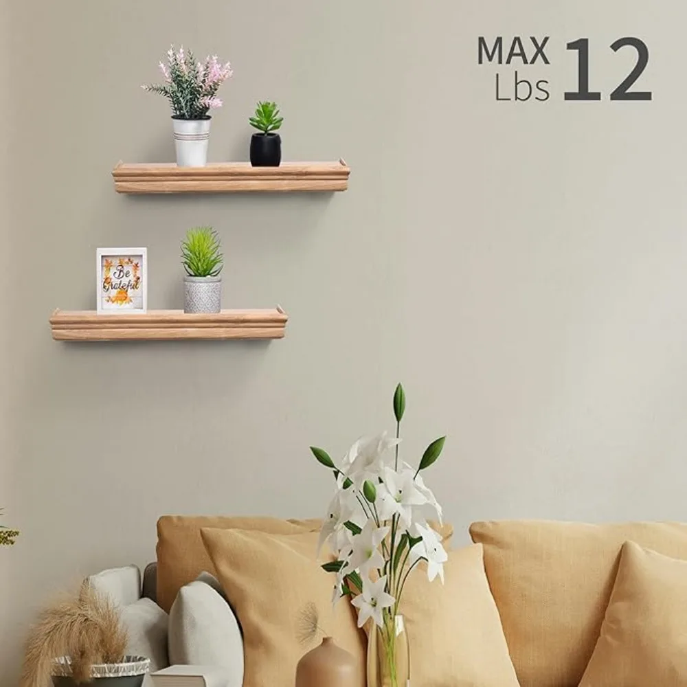 loating Wall Shelves Set o 2 or 3, MD Wood. or Living Room, Bedroom, or Bathroom. Display Books, Plants, and Decor. (Wood Grain,
loating Wall Shelves Set o 2 or 3, MD Wood. or Living Room, Bedroom, or Bathroom. Display Books, Plants, and Decor. (Wood Grain,