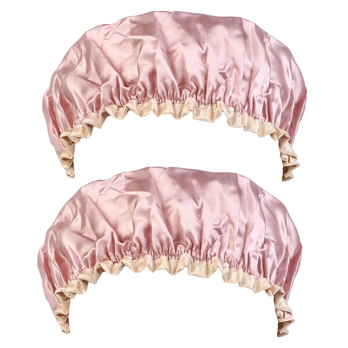 2 Pcs Solid Color Waterproof Shower Cap Double Layered Hat Women Bathing Bathroom Aldult
2 Pcs Solid Color Waterproof Shower Cap Double Layered Hat Women Bathing Bathroom Aldult