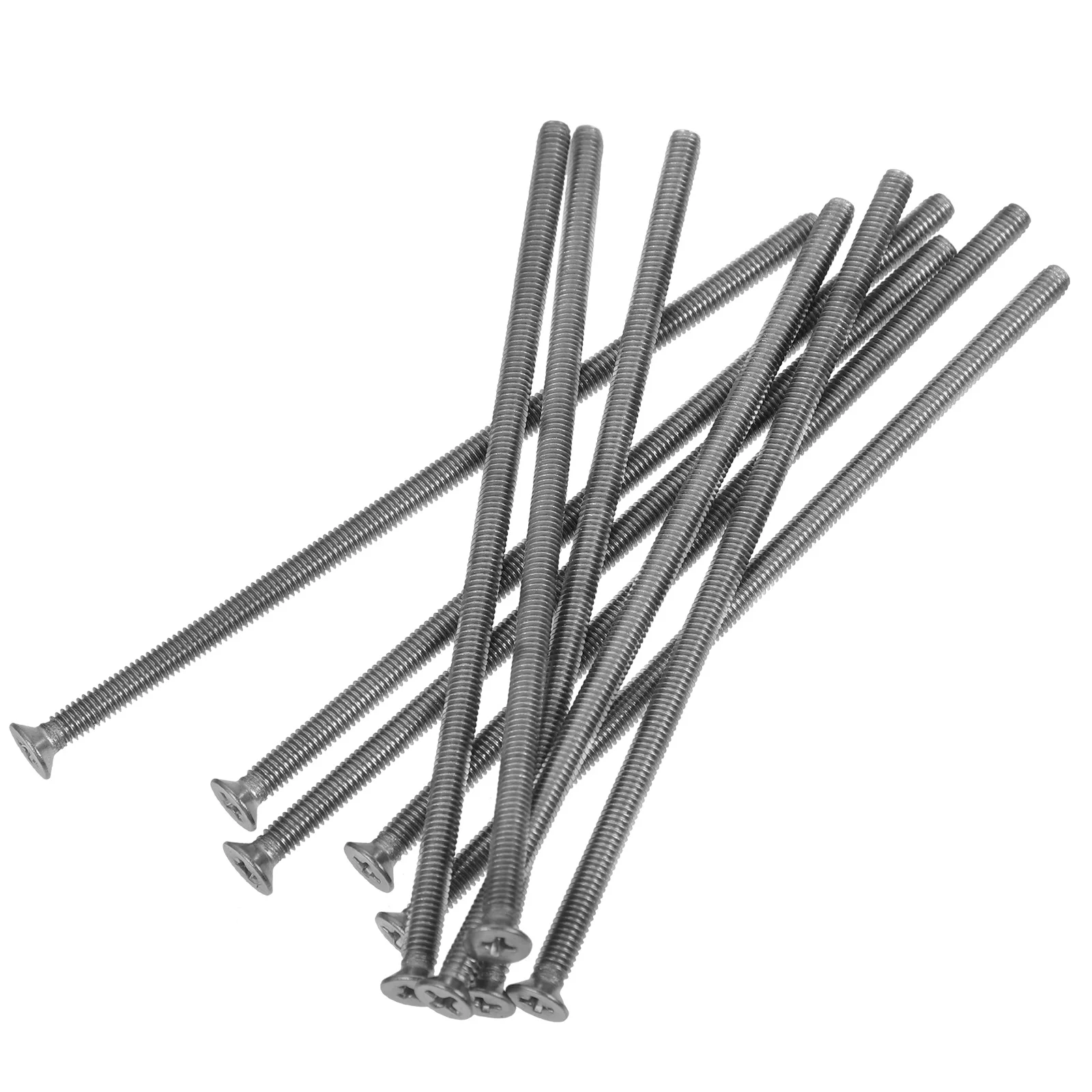 10pcs M4x110 Extended Length Stainless Steel Wall Plate Screws for Electrical Outlets Long Sheet Metal Household Repair
10pcs M4x110 Extended Length Stainless Steel Wall Plate Screws for Electrical Outlets Long Sheet Metal Household Repair