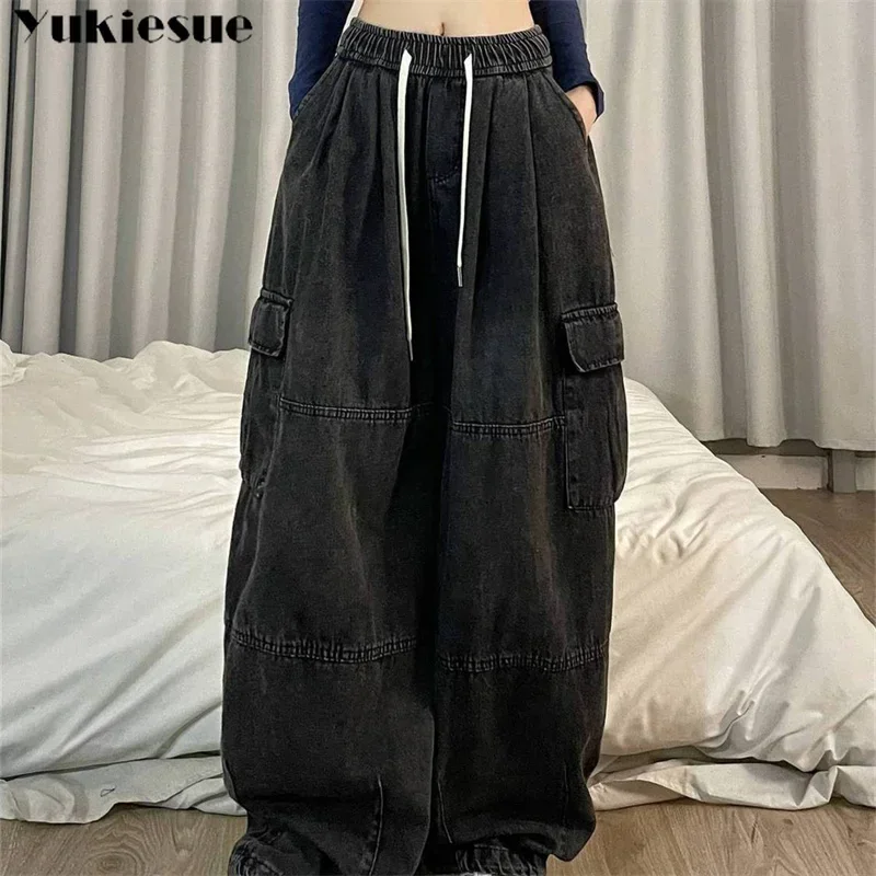 Женские винтажные джинсы, весна 2024, новый стиль, универсальные повседневные брюки с эластичной резинкой на талии, джинсовые широкие брюки, уличная одежда, прямые базовые брюки
Женские винтажные джинсы, весна 2024, новый стиль, универсальные повседневные брюки с эластичной резинкой на талии, джинсовые широкие брюки, уличная одежда, прямые базовые брюки