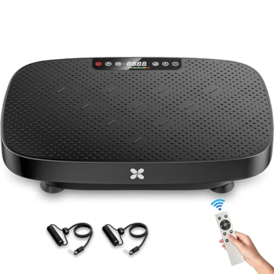 Vibration Plate Exercise Machine for home fitness use ABS plastic body in black color delivers deep muscle stimulation and lymp
Vibration Plate Exercise Machine for home fitness use ABS plastic body in black color delivers deep muscle stimulation and lymp