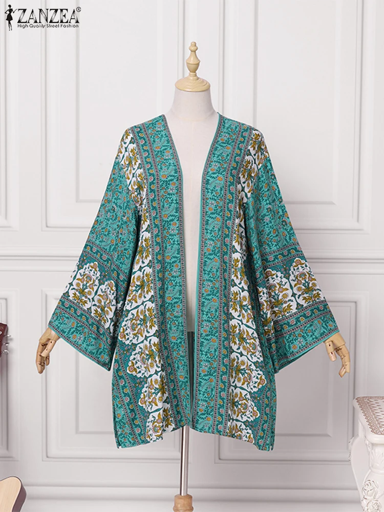 Bohemian Summer Beach Cardigan Tops 2025 ZANZEA Vintage Open Front Holiday Shirt Kimono Women Floral Printed Long Sleeve Blouse
Bohemian Summer Beach Cardigan Tops 2025 ZANZEA Vintage Open Front Holiday Shirt Kimono Women Floral Printed Long Sleeve Blouse