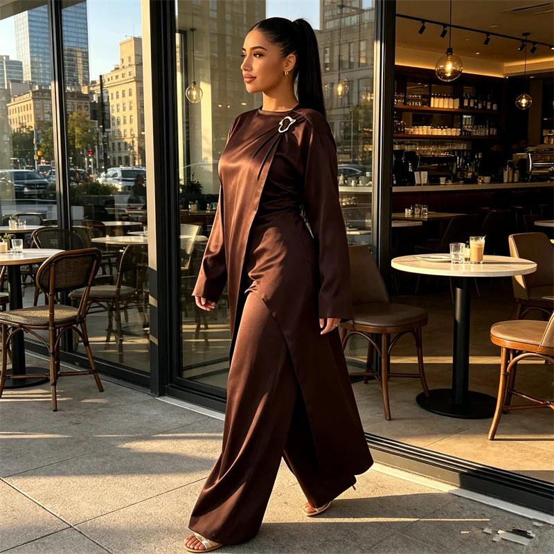 2PCS Eid Muslim Sets for Women Dubai Abaya Turkey Kaftan Ramadan Islam Clothing Robe Dress Pants Suit Femme Musulmane Ensembles
2PCS Eid Muslim Sets for Women Dubai Abaya Turkey Kaftan Ramadan Islam Clothing Robe Dress Pants Suit Femme Musulmane Ensembles
