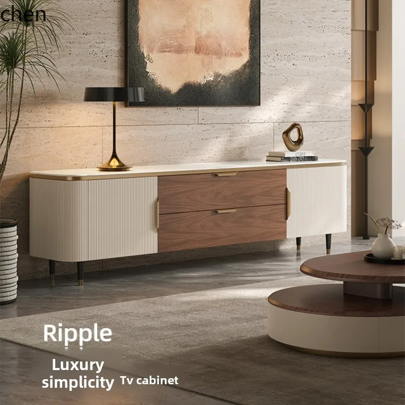 ZML light luxury marble solid wood TV cabinet small apartment home modern simple living room super crystal stone high sense
ZML light luxury marble solid wood TV cabinet small apartment home modern simple living room super crystal stone high sense