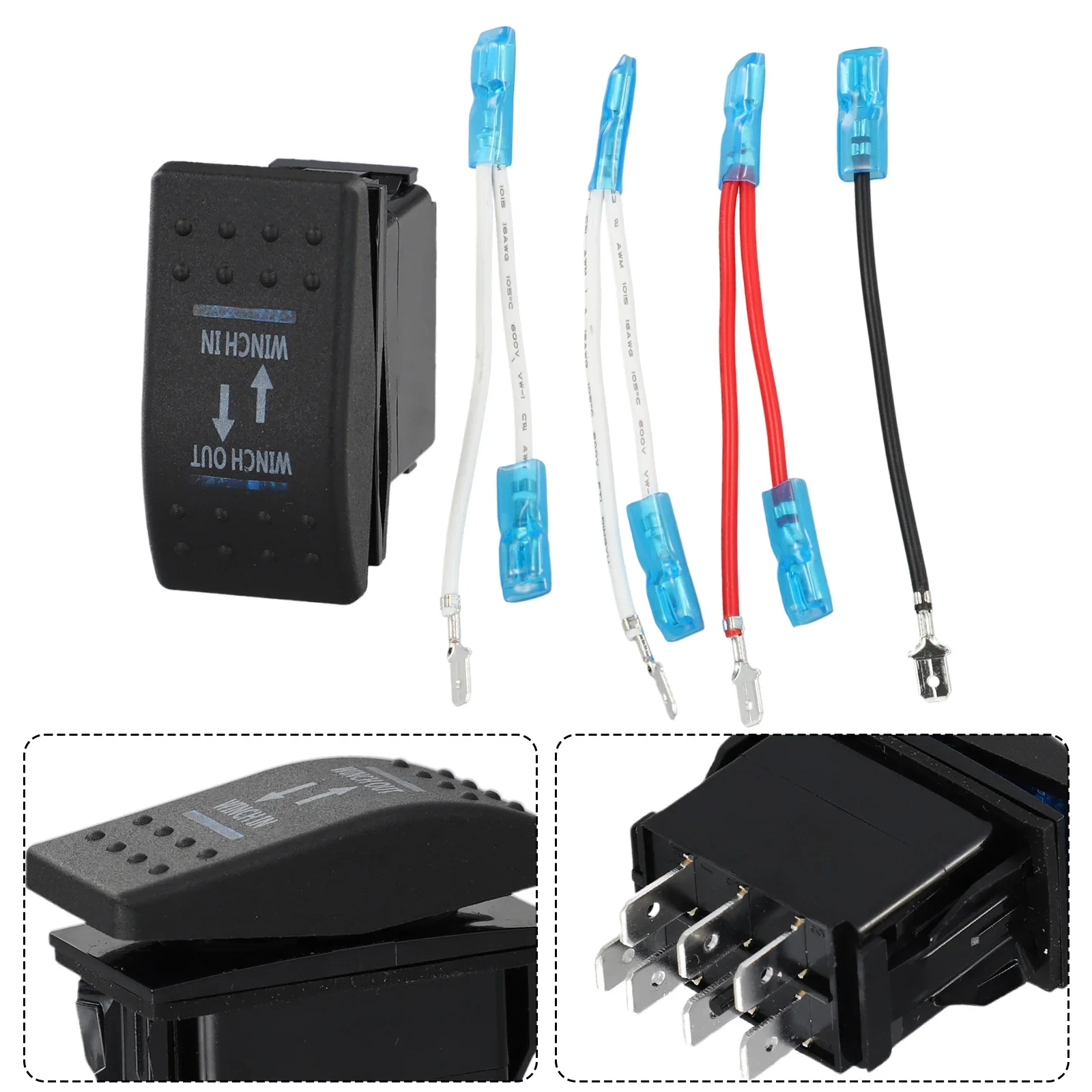 7-Pin Winch In/Out Rocker Switch For Upgrading Most Wiring Harness To Control Led 12V-24V 7-Pin Blue IP67 Brand New High Quality
7-Pin Winch In/Out Rocker Switch For Upgrading Most Wiring Harness To Control Led 12V-24V 7-Pin Blue IP67 Brand New High Quality