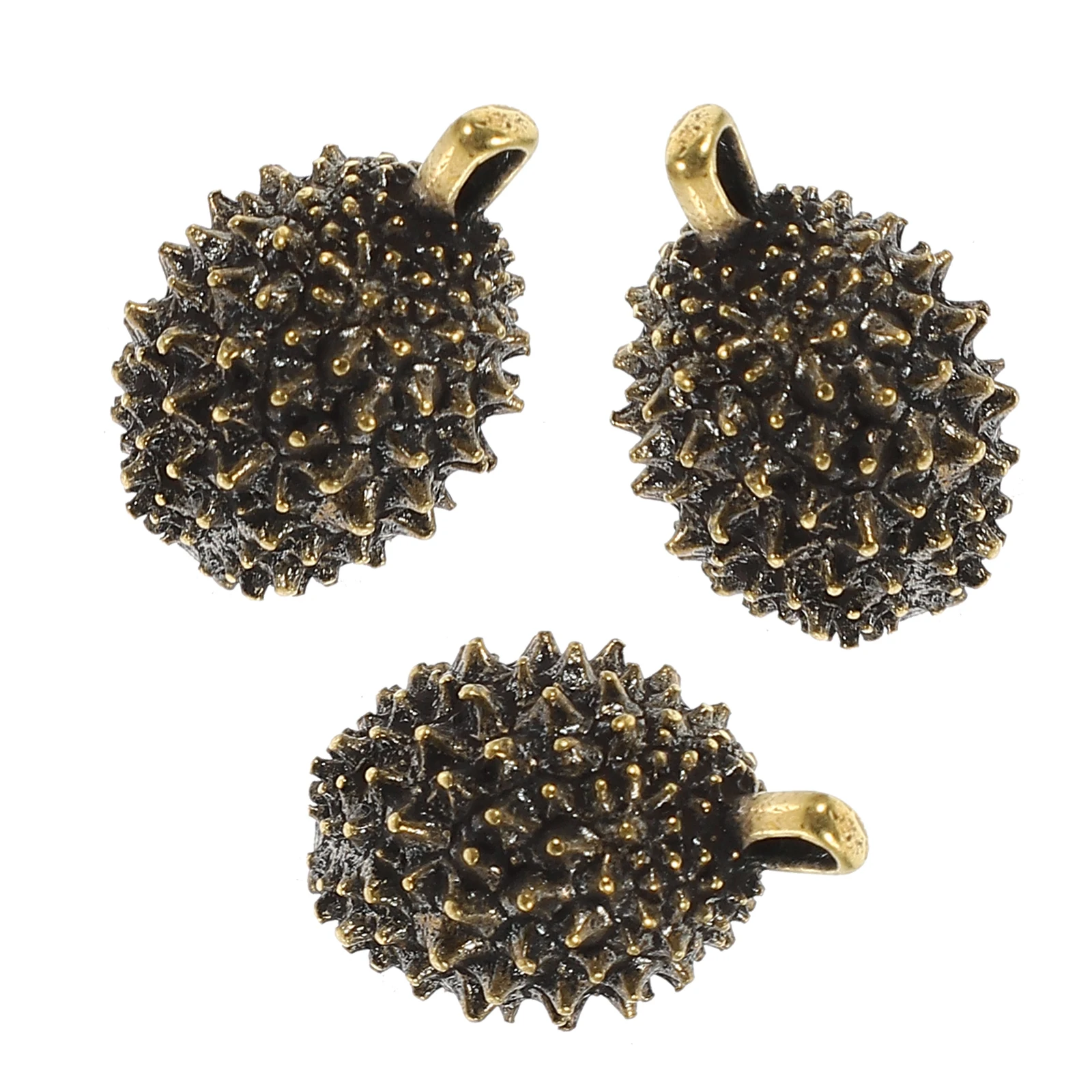 3pcs Durian Keychain Pendant Brass Fruit Keyring Hanging Decor Creative Home Decorative Accessories Fine Workmanship
3pcs Durian Keychain Pendant Brass Fruit Keyring Hanging Decor Creative Home Decorative Accessories Fine Workmanship