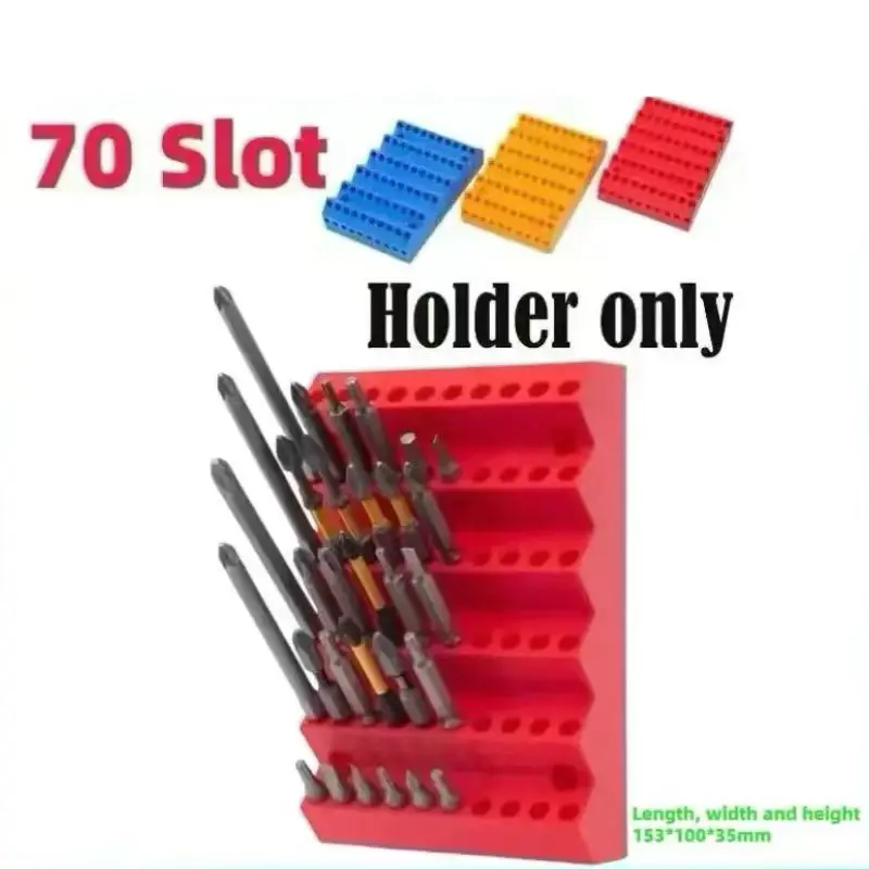 70 Hole Screwdriver Hexagonal Drill Holder Storage Gridfor 1/4 Inch Hexagonal Drill Bits and Drive Drill Bit Adapters
70 Hole Screwdriver Hexagonal Drill Holder Storage Gridfor 1/4 Inch Hexagonal Drill Bits and Drive Drill Bit Adapters