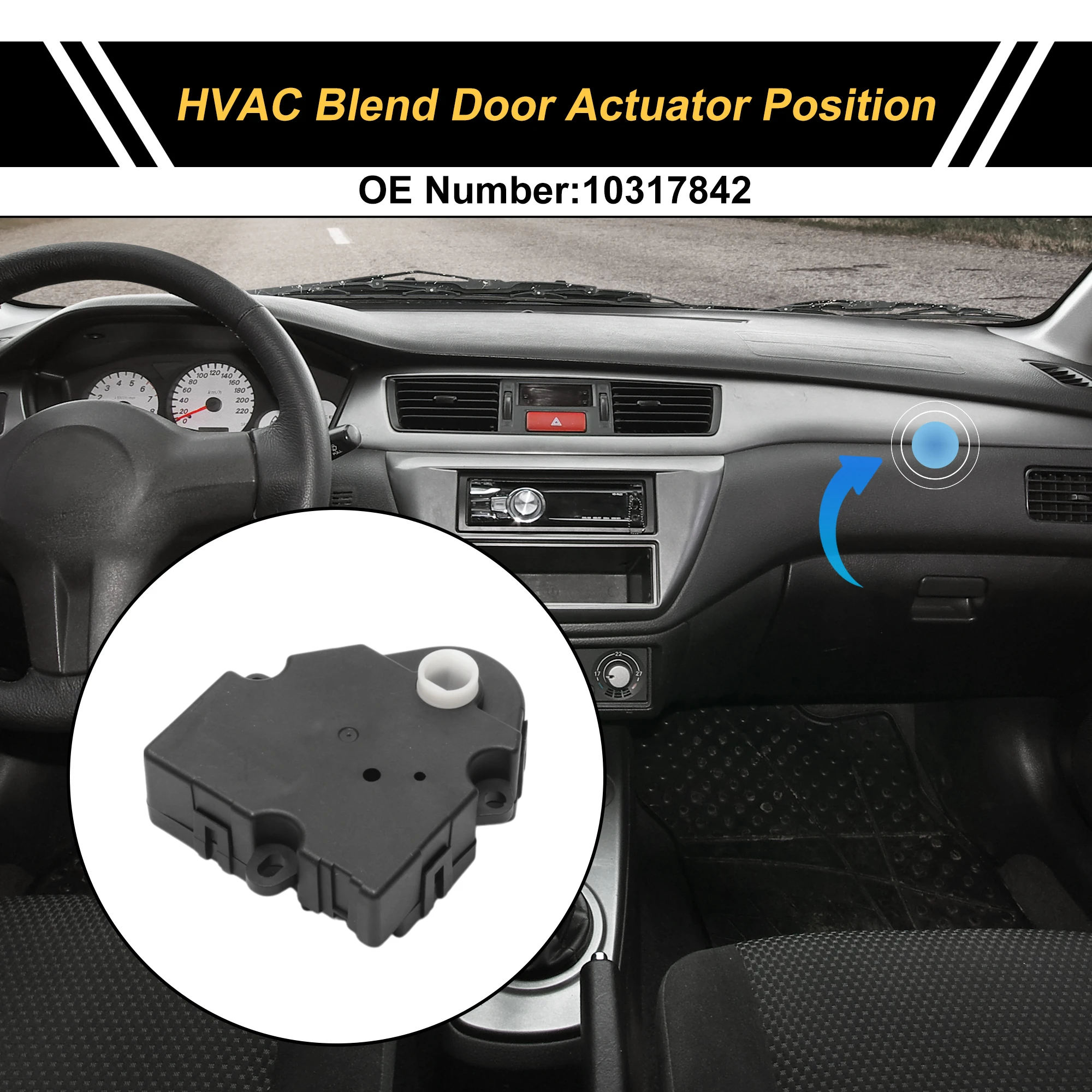 UXCELL HVAC Heater Blend Door Actuator for Chevrolet Venture 1997-2005 No.10317842
UXCELL HVAC Heater Blend Door Actuator for Chevrolet Venture 1997-2005 No.10317842