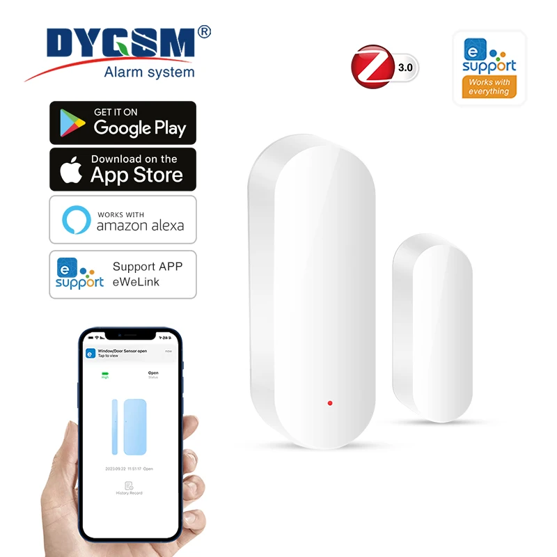 Умный датчик открытия/закрытия Zigbee, датчик открытия/закрытия, управление через приложение EWeLink, охранная сигнализация, работает с Alexa Google Home
Умный датчик открытия/закрытия Zigbee, датчик открытия/закрытия, управление через приложение EWeLink, охранная сигнализация, работает с Alexa Google Home