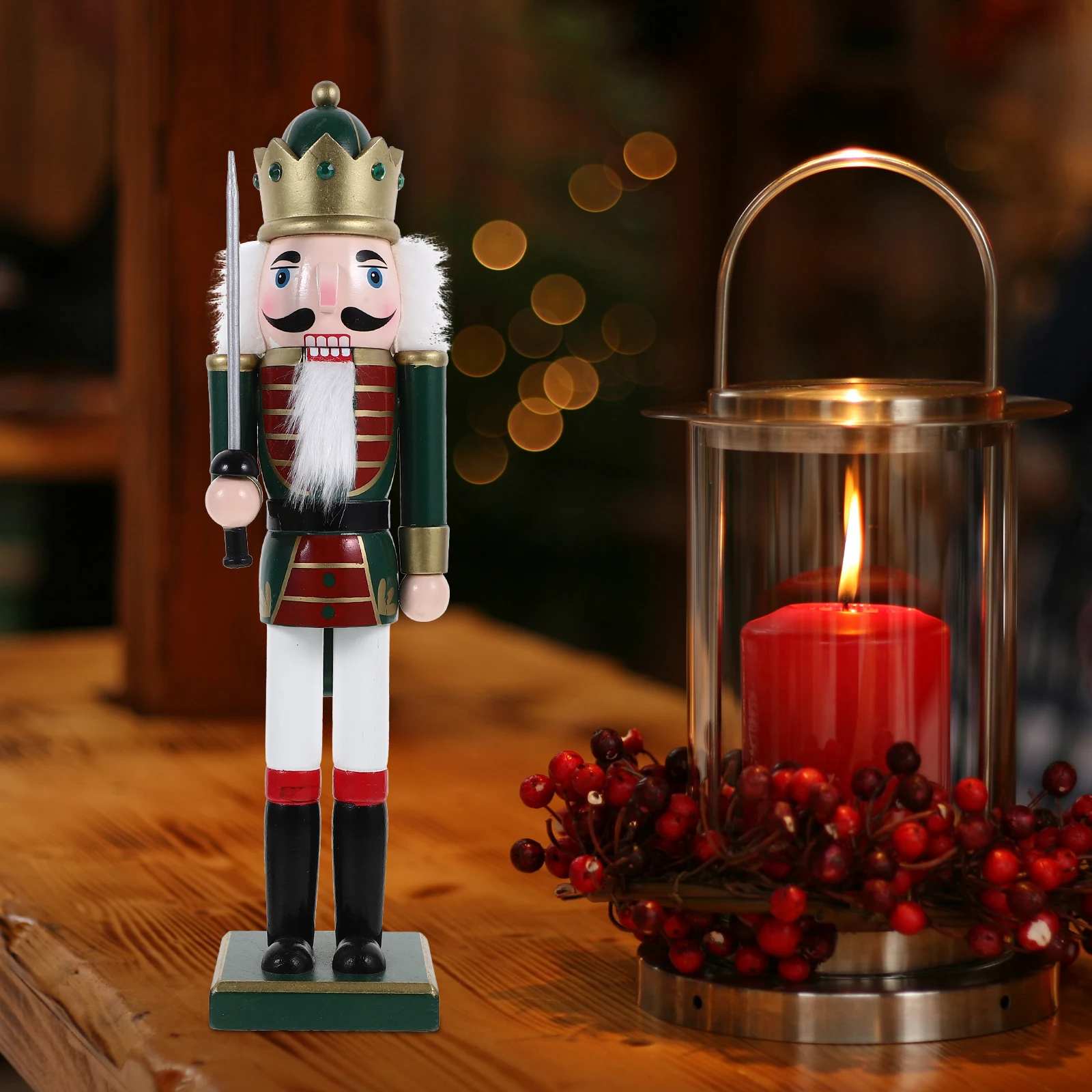 1pc Creative Wooden Nutcracker Decor Xmas Party Ornament Small Figures Traditional Christmas Wood Craft Unique Holiday Gift Home
1pc Creative Wooden Nutcracker Decor Xmas Party Ornament Small Figures Traditional Christmas Wood Craft Unique Holiday Gift Home