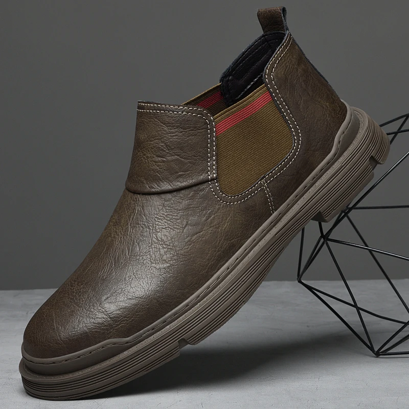 Winter Boots Italian Brand Chelsea Male Winter Boots Ankle Boots Sleeved Fashion Boots Leather Man Outdoor Business Short Boots
Winter Boots Italian Brand Chelsea Male Winter Boots Ankle Boots Sleeved Fashion Boots Leather Man Outdoor Business Short Boots