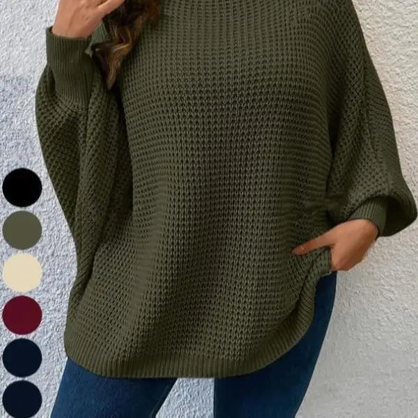 Новый однотонный свитер-батвинг 2025 года, повседневная осенняя одежда для женщин, воротник-стойка, трикотаж из волокна Coolmax
Новый однотонный свитер-батвинг 2025 года, повседневная осенняя одежда для женщин, воротник-стойка, трикотаж из волокна Coolmax