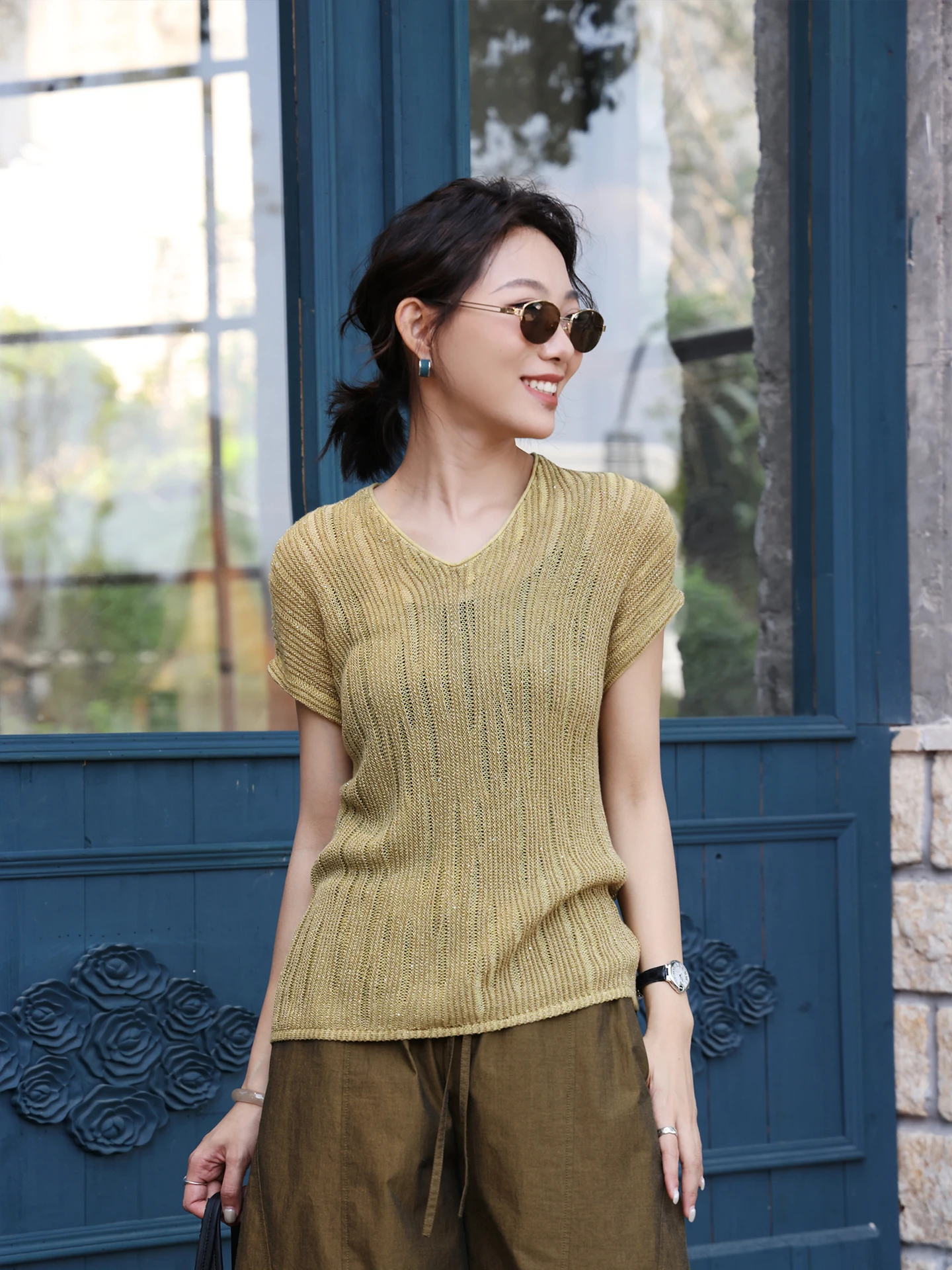 Lace Hollow out Short Sleeve T-Shirt Women's Loose Fit Summer New Style Thin Lyocell Knitted Top Breathable Comfortable round...
Lace Hollow out Short Sleeve T-Shirt Women's Loose Fit Summer New Style Thin Lyocell Knitted Top Breathable Comfortable round...