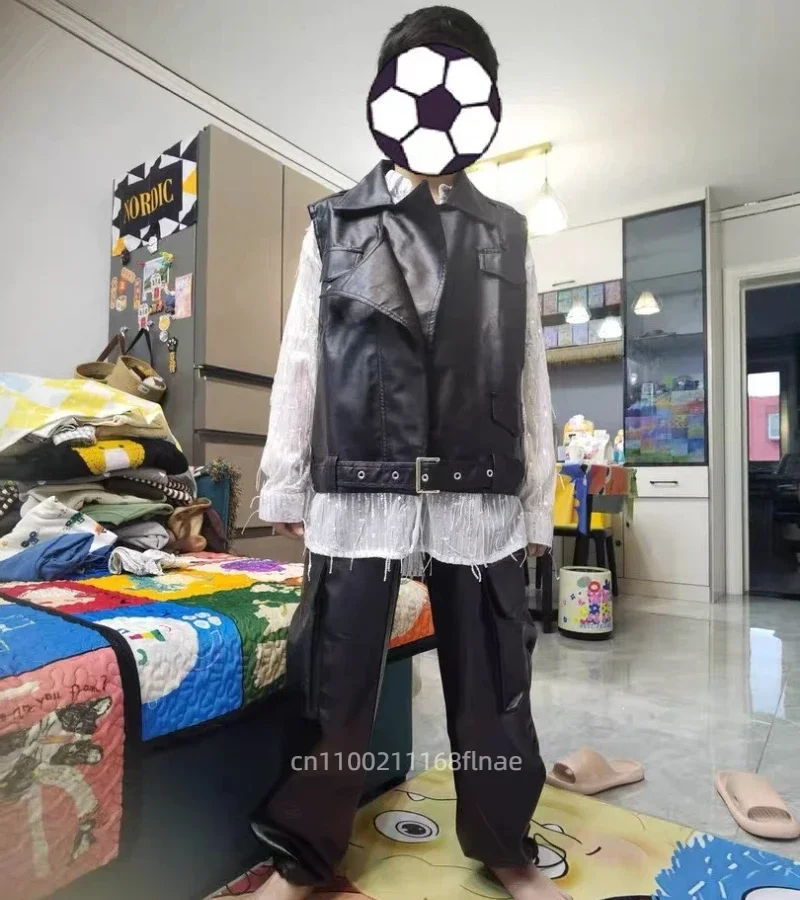 Children's Hip Hop Fashion Set, Boys' Hip Hop Leather Jacket Set, Girls' Jazz Dance Stage T-Stage Performance Set
Children's Hip Hop Fashion Set, Boys' Hip Hop Leather Jacket Set, Girls' Jazz Dance Stage T-Stage Performance Set