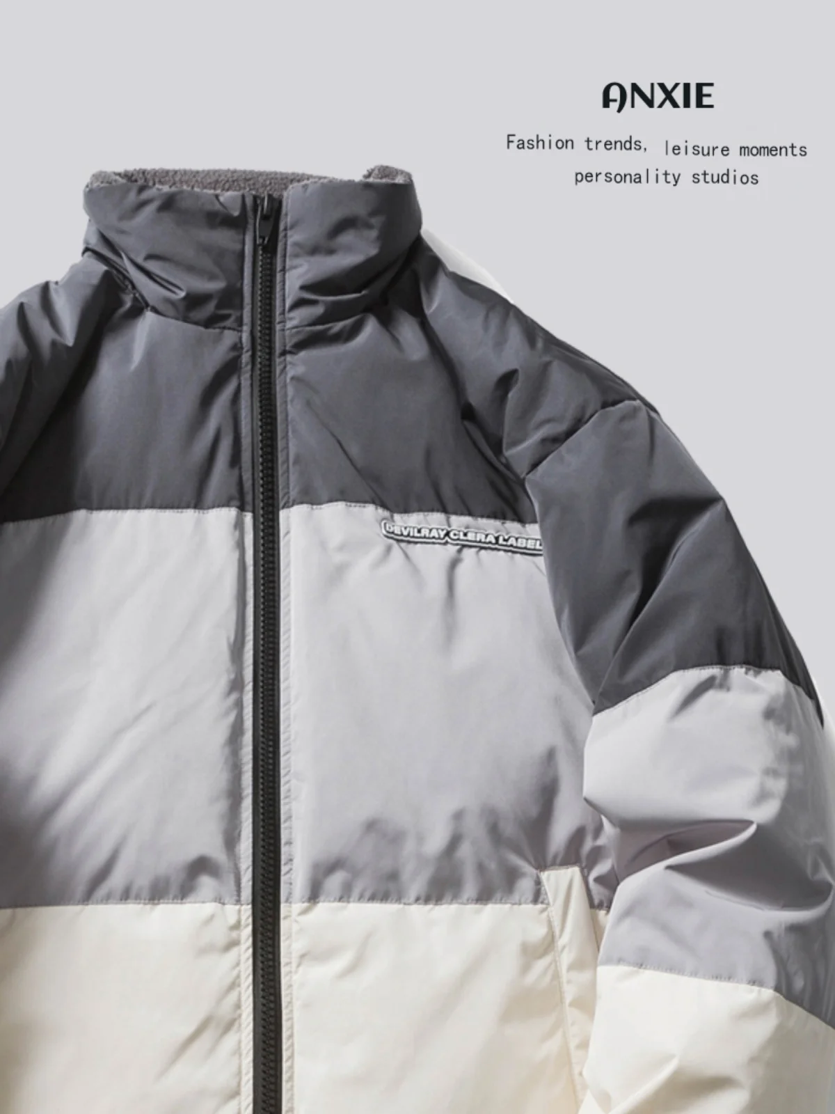 ANXIE Trendy Brand Loose ex Patchwork down Jaet Youthful Vitali Sle Pure E-commerce Polyester Material
ANXIE Trendy Brand Loose ex Patchwork down Jaet Youthful Vitali Sle Pure E-commerce Polyester Material