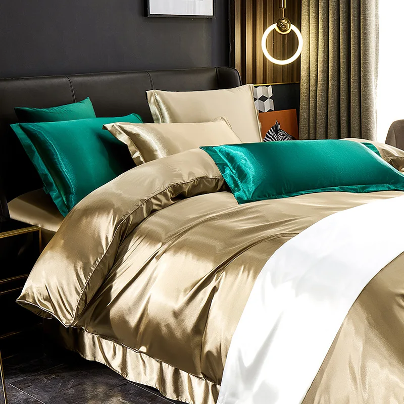 Pure Silk Comforter Bedding Sets 4pcs King Queen Size Bedding Kit Bed Cover Bed Linen Sets Bed Sheets Home Decor
Pure Silk Comforter Bedding Sets 4pcs King Queen Size Bedding Kit Bed Cover Bed Linen Sets Bed Sheets Home Decor
