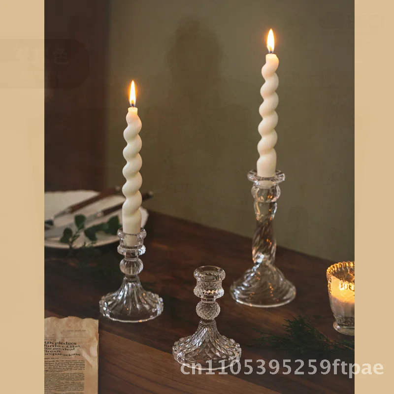 French Embossed Glass Candle Holder Medieval Design High Foot for Dining Table Home Decor Restaurant Atmosphere Blown Glass
French Embossed Glass Candle Holder Medieval Design High Foot for Dining Table Home Decor Restaurant Atmosphere Blown Glass