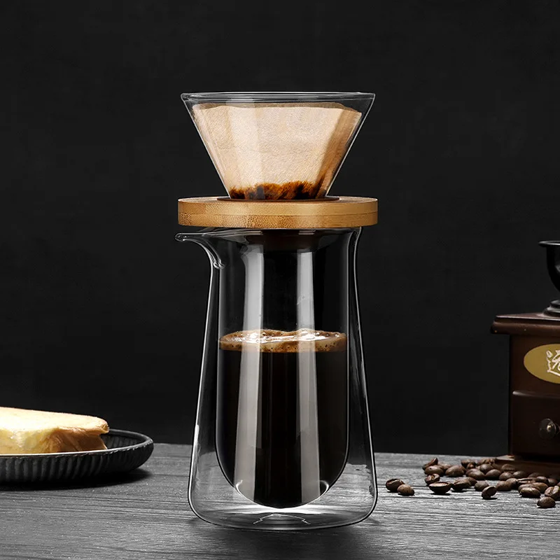 Double Wall Glass Coffee Server, 450ml High Borosilicate Pour Over Coffee Carafe with Bamboo Lid, Heat Resistant Coffee Sharing
Double Wall Glass Coffee Server, 450ml High Borosilicate Pour Over Coffee Carafe with Bamboo Lid, Heat Resistant Coffee Sharing