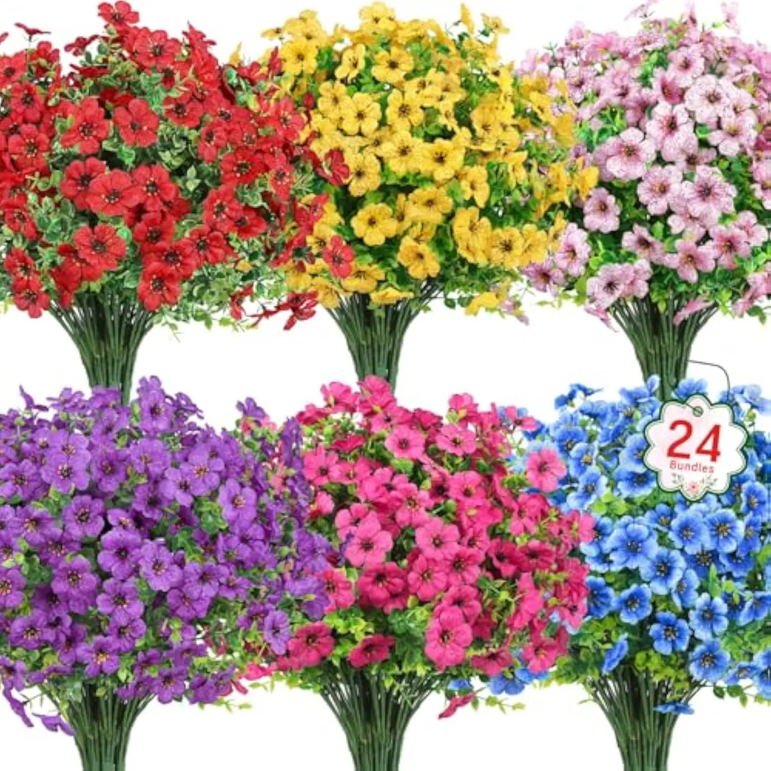 4pcs Artificial Flowers for Outdoors Fake Silk Flowers UV Resistant Faux Plastic Plants for Spring Decoration
4pcs Artificial Flowers for Outdoors Fake Silk Flowers UV Resistant Faux Plastic Plants for Spring Decoration