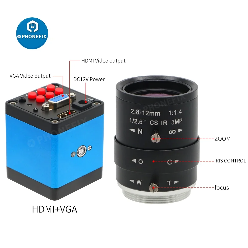 Цифровой видеомикроскоп VGA HDMI с объективом радужной оболочки, ручная IP-камера, промышленная электронная система безопасности для ремонта телефонов
Цифровой видеомикроскоп VGA HDMI с объективом радужной оболочки, ручная IP-камера, промышленная электронная система безопасности для ремонта телефонов