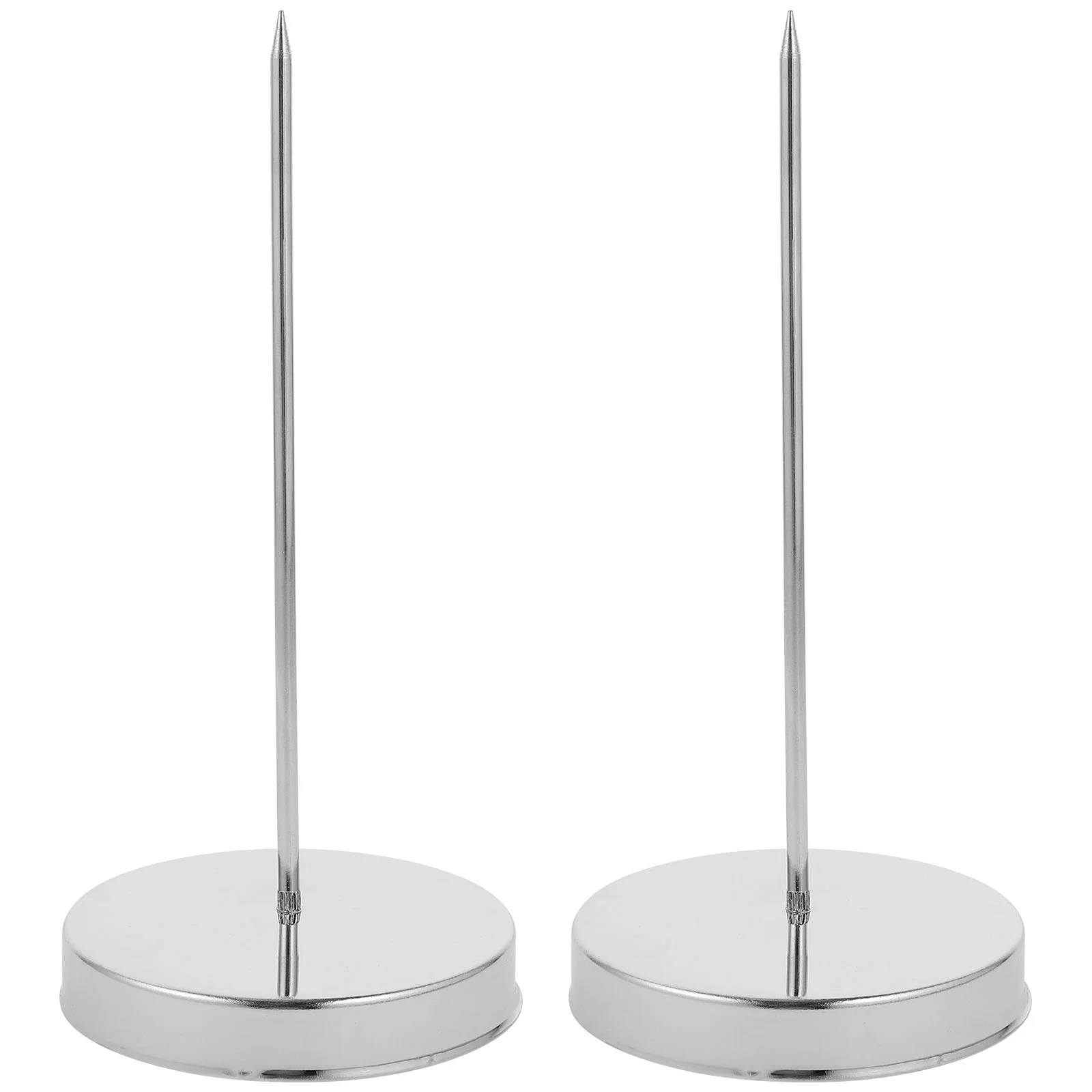 2 Pcs Bill Collector Metal Base Receipt Spike Restaurant Holder Storage Ticket Convenient Menu for Office
2 Pcs Bill Collector Metal Base Receipt Spike Restaurant Holder Storage Ticket Convenient Menu for Office