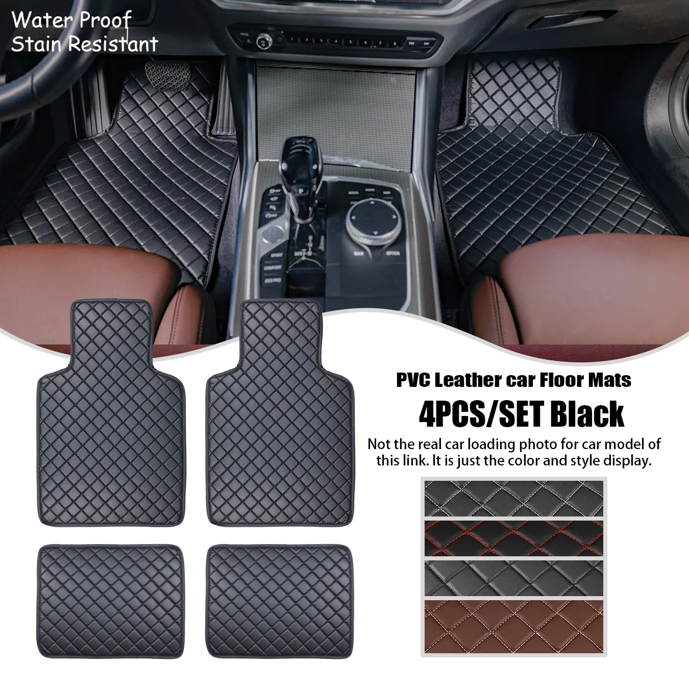 4pcs/set Universal Waterproof PVC Leather Car Floor Mats Front & Rear Car Carpet Accessories - Interior Upgrade Car accessories
4pcs/set Universal Waterproof PVC Leather Car Floor Mats Front & Rear Car Carpet Accessories - Interior Upgrade Car accessories