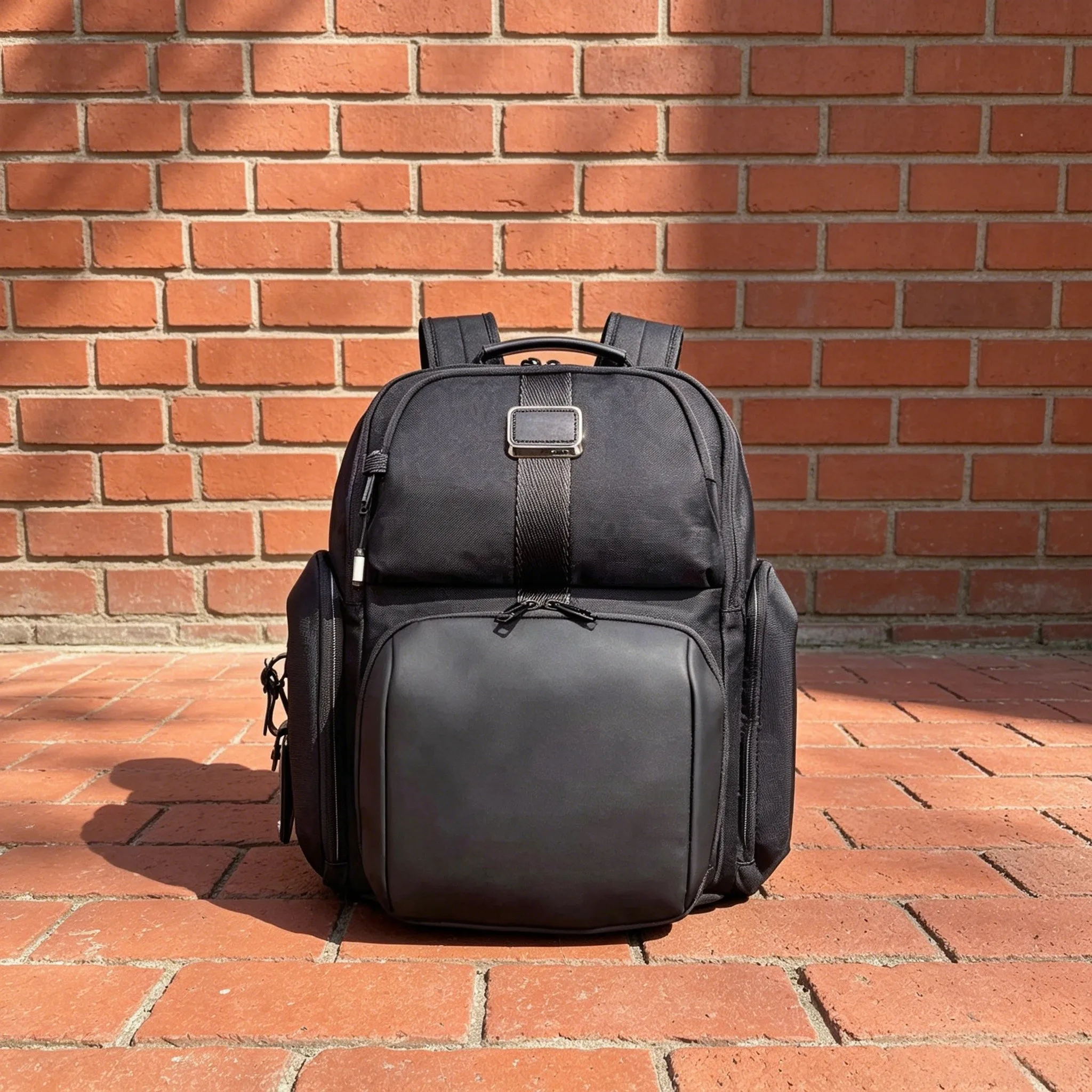 Men Black Ballistic Nylon Business Laptop Backpack, Multi-pocket Daily Commute Travel Daypack 2325005
Men Black Ballistic Nylon Business Laptop Backpack, Multi-pocket Daily Commute Travel Daypack 2325005