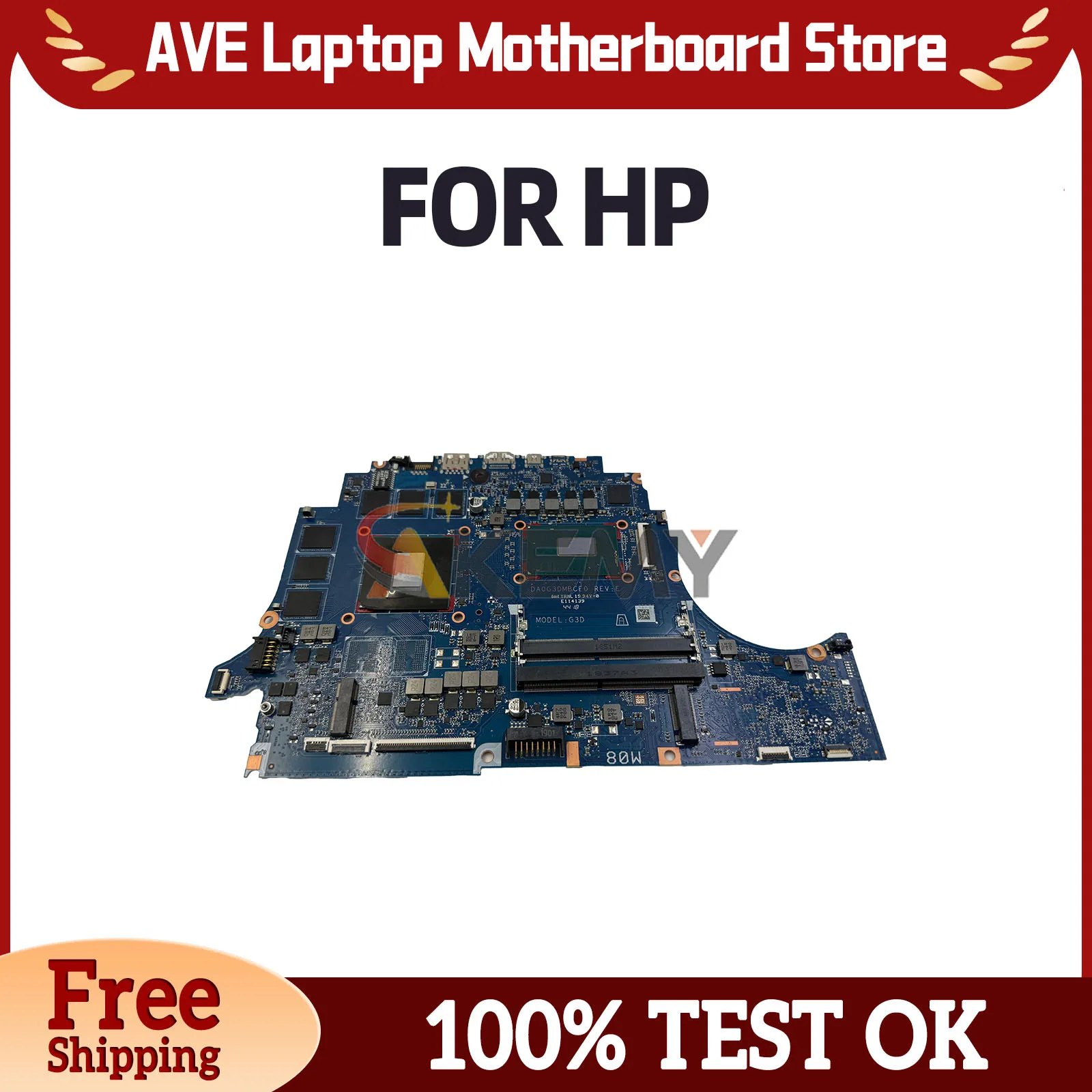 DA0G3DMBCE0 Motherboard For HP Omen 15-DC L24335-001 L31212-001 Laptop Mainboard I5-8300H I7-8750H GTX1060/V6G Fully Tested
DA0G3DMBCE0 Motherboard For HP Omen 15-DC L24335-001 L31212-001 Laptop Mainboard I5-8300H I7-8750H GTX1060/V6G Fully Tested