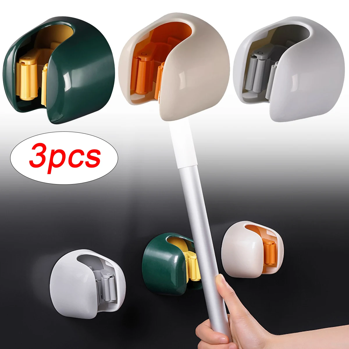 Wall Mounted Mop Holder Household Storage Broom Hanger Mop Hook Racks Clip Seamless Hook Bathroom Accessories
Wall Mounted Mop Holder Household Storage Broom Hanger Mop Hook Racks Clip Seamless Hook Bathroom Accessories