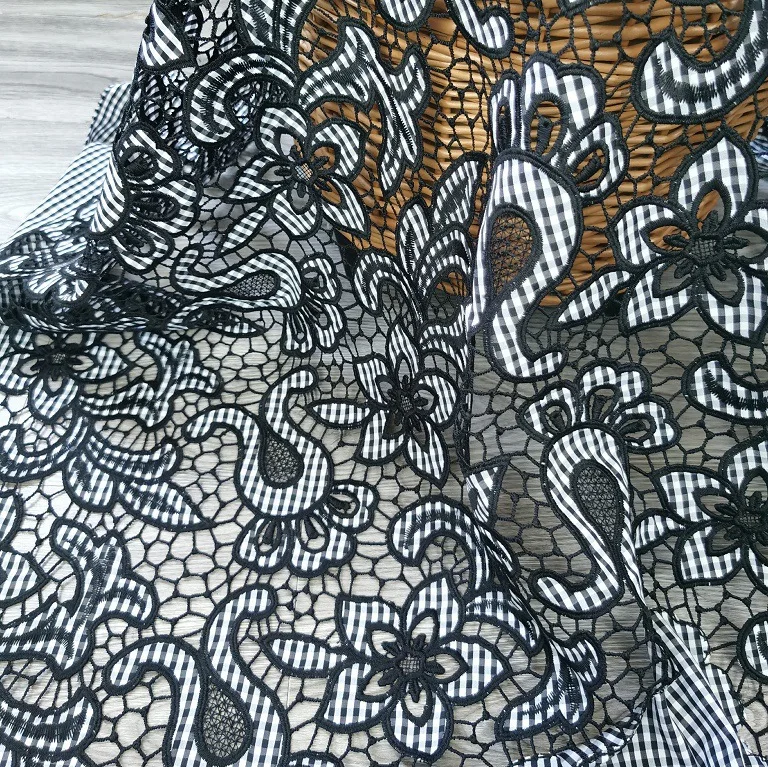 New milk silk water-soluble embroidered jacquard hollow fabric for sewing clothing, home decoration, designer fabrics
New milk silk water-soluble embroidered jacquard hollow fabric for sewing clothing, home decoration, designer fabrics