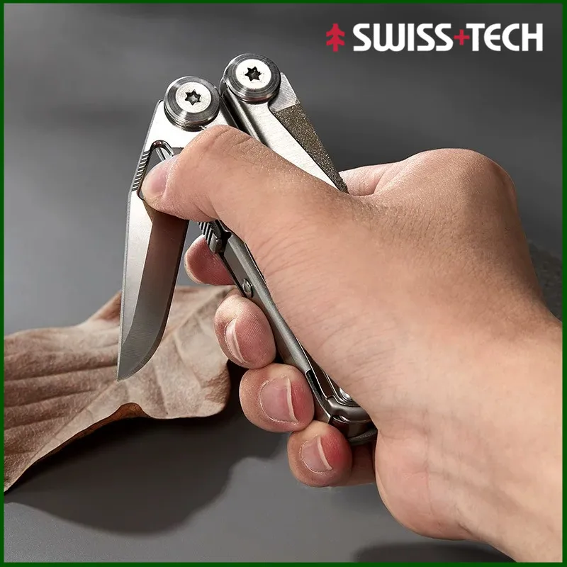 SWISS TECH 18 in 1 Multitool Pliers Folding Multi-functional Combination Tool Pocket Knife Portable EDC Outdoor Equipment
SWISS TECH 18 in 1 Multitool Pliers Folding Multi-functional Combination Tool Pocket Knife Portable EDC Outdoor Equipment