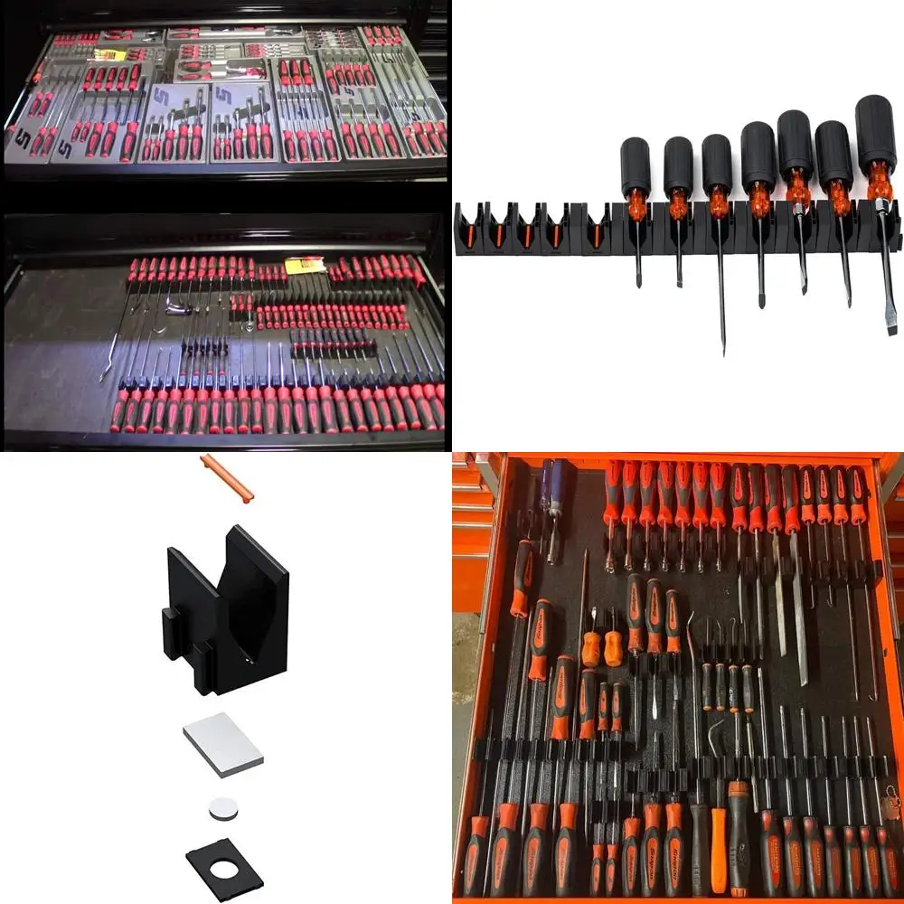 Magnetic Tool Holder Set - 6 Packs with 72 Holders for Toolbox Organization Ideal for Mechanics and DIY Enthusiasts
Magnetic Tool Holder Set - 6 Packs with 72 Holders for Toolbox Organization Ideal for Mechanics and DIY Enthusiasts