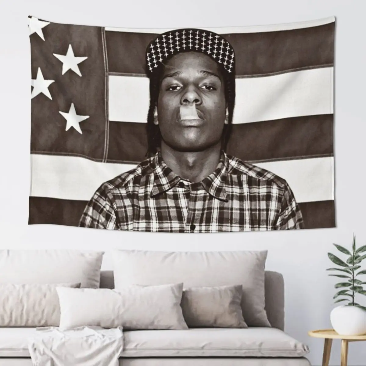 Black Asap White Flag Tapestry Aesthetic Room Decor Korean Wall Art Bedroom Decor House Decor Tapestry 
Black Asap White Flag Tapestry Aesthetic Room Decor Korean Wall Art Bedroom Decor House Decor Tapestry