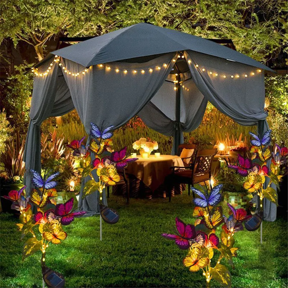 LED Outdoor Garden Light Solar Simulation Flower Butterfly Lawn Light Ground Plug Lamp Wedding Holiday Courtyard Decor
LED Outdoor Garden Light Solar Simulation Flower Butterfly Lawn Light Ground Plug Lamp Wedding Holiday Courtyard Decor