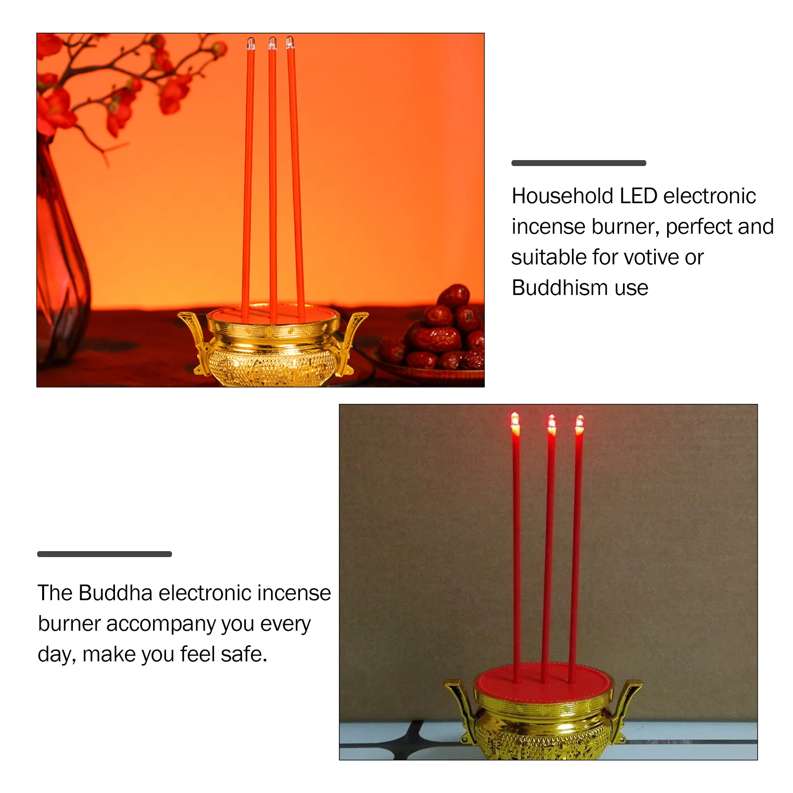 Dining Table Electronic Incense Burner Vintage Home Decor Electric Stick Stand Plastic for
Dining Table Electronic Incense Burner Vintage Home Decor Electric Stick Stand Plastic for