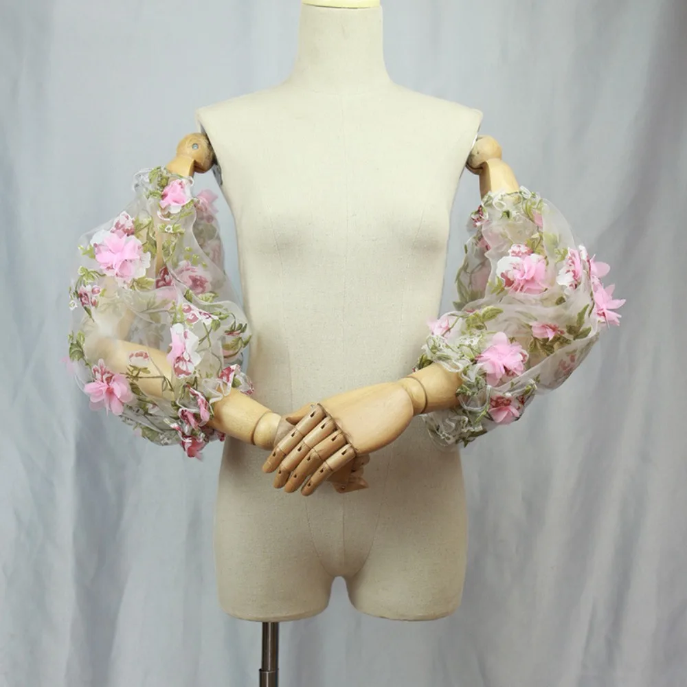 3D Pink Flower Lace Gloves Wedding Gloves for Bride mangas para vestidos desmontable guantes mujer elegantes Wedding Accessories
3D Pink Flower Lace Gloves Wedding Gloves for Bride mangas para vestidos desmontable guantes mujer elegantes Wedding Accessories