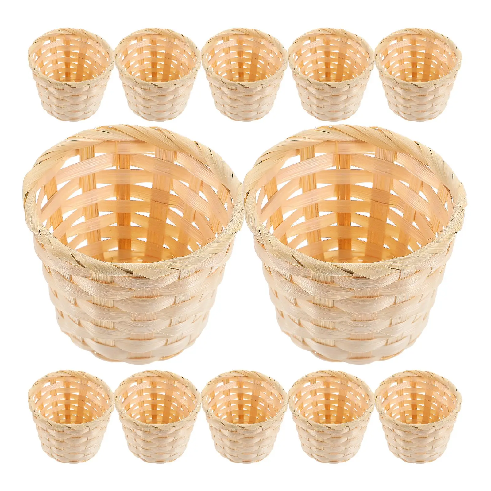 12 Pcs Bamboo Wood Woven Basket Mini Rectangular Storage Baskets Home Decor Handmade Container Storage Box Household
12 Pcs Bamboo Wood Woven Basket Mini Rectangular Storage Baskets Home Decor Handmade Container Storage Box Household